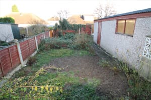 Photo of garden before renovation