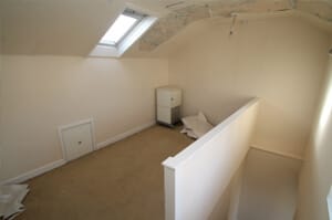 Photo of top bedroom before renovation
