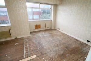 Photo of bedroom before renovation